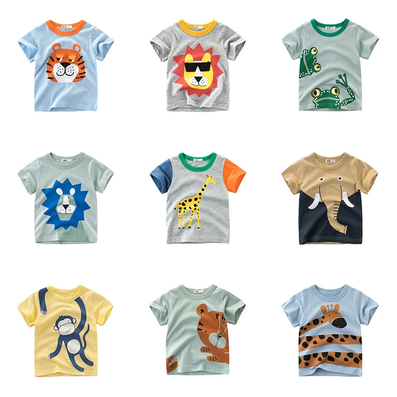 2019 Summer Children Short Sleeve T-shirts Cartoon Animals Pattern Boys & Girls Cotton Tops Tees Kids Casual T-shirts For Boys
2019 Summer Children Short Sleeve T-shirts Cartoon Animals Pattern Boys & Girls Cotton Tops Tees Kids Casual T-shirts For Boys