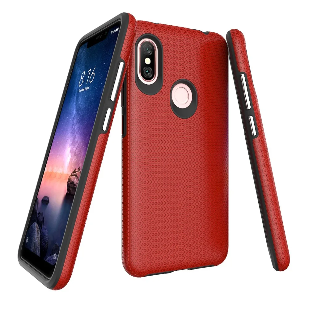 2 in 1 Phone Cases for xiaomi Redmi Note 6 Pro Hard PC Soft TPU Bumper Shockproof Protection Triangle Pattern Rugged Armor Cover
2 in 1 Phone Cases for xiaomi Redmi Note 6 Pro Hard PC Soft TPU Bumper Shockproof Protection Triangle Pattern Rugged Armor Cover