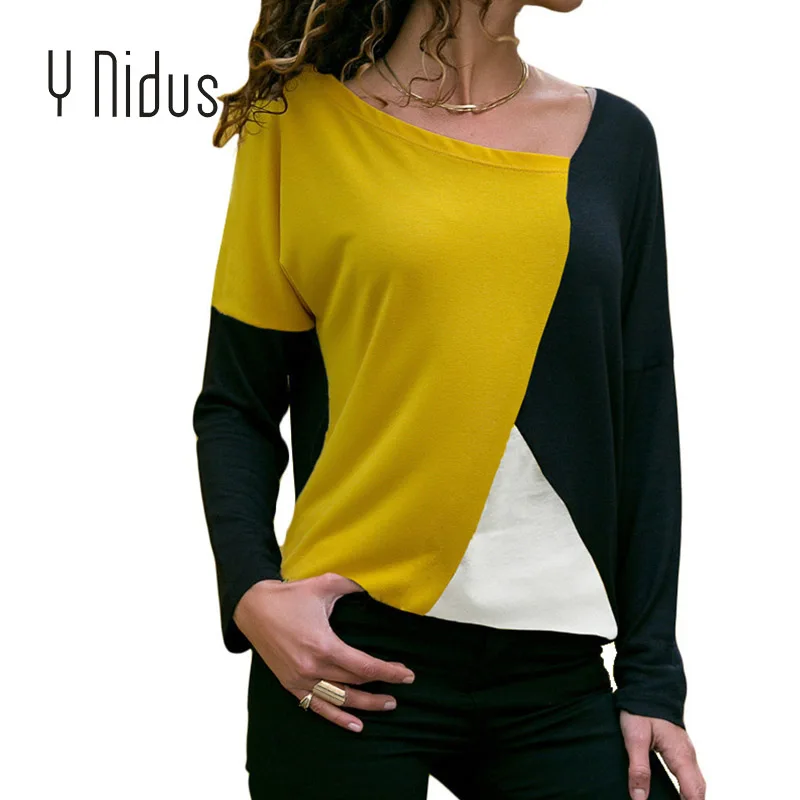 Women T-shirt Harajuku Long Sleeve Shirts V-Neck Sweatshirt Color Patchwork Pullover Autumn Basic T Shirt 2018 Blusas Feminina
Women T-shirt Harajuku Long Sleeve Shirts V-Neck Sweatshirt Color Patchwork Pullover Autumn Basic T Shirt 2018 Blusas Feminina