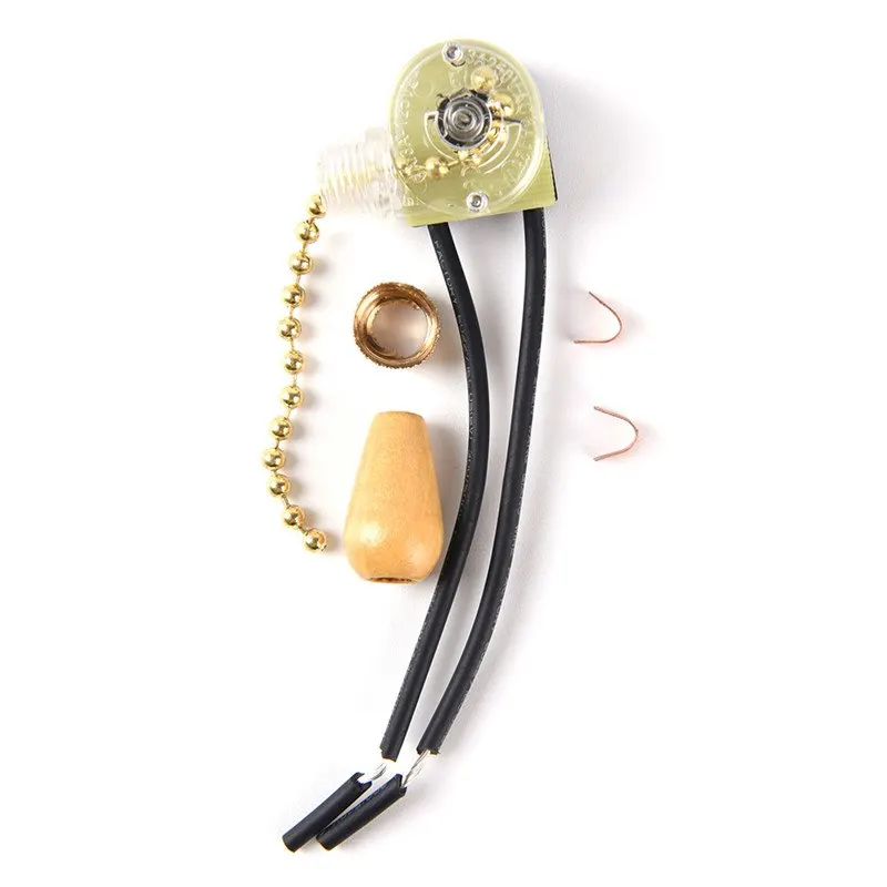 DIY 250V Lamp Hanging Chain Switch Metal/Wood Drops 3A Zipper Switch Gold/Chrome Pull Switch Wall/Table/Floor Light Accessories
DIY 250V Lamp Hanging Chain Switch Metal/Wood Drops 3A Zipper Switch Gold/Chrome Pull Switch Wall/Table/Floor Light Accessories