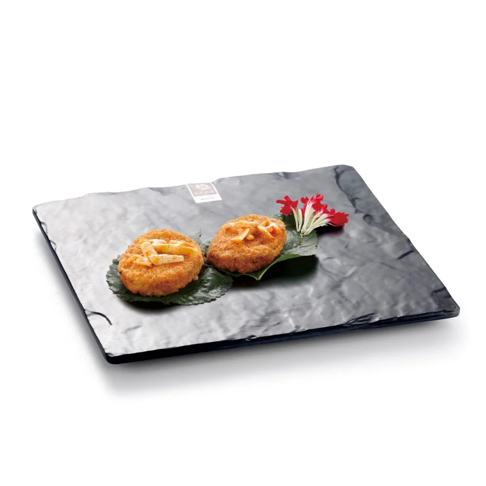 Image 2016 Latest Buffet Sushi Restaurant Melamine round similar stone marble Plate   Serving Tray