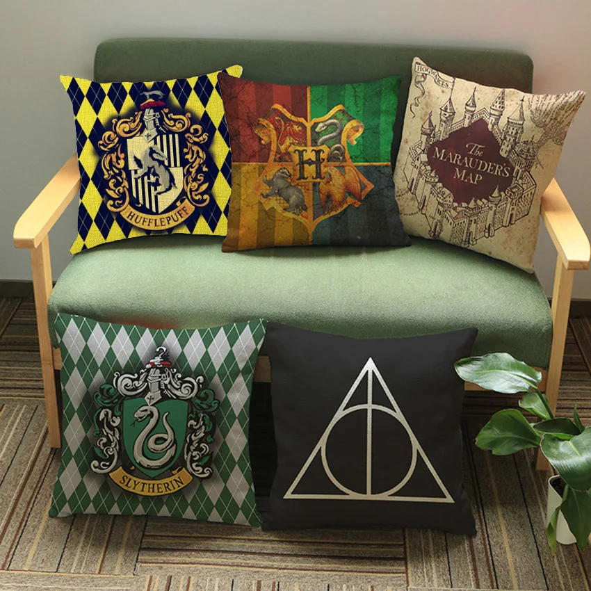 Harry Potter Pillow For Home Decoration Waist Cushion Cover Hogwarts Death Geometrics Sign Movie Poster Sofa Throw Pillow Cases
Harry Potter Pillow For Home Decoration Waist Cushion Cover Hogwarts Death Geometrics Sign Movie Poster Sofa Throw Pillow Cases