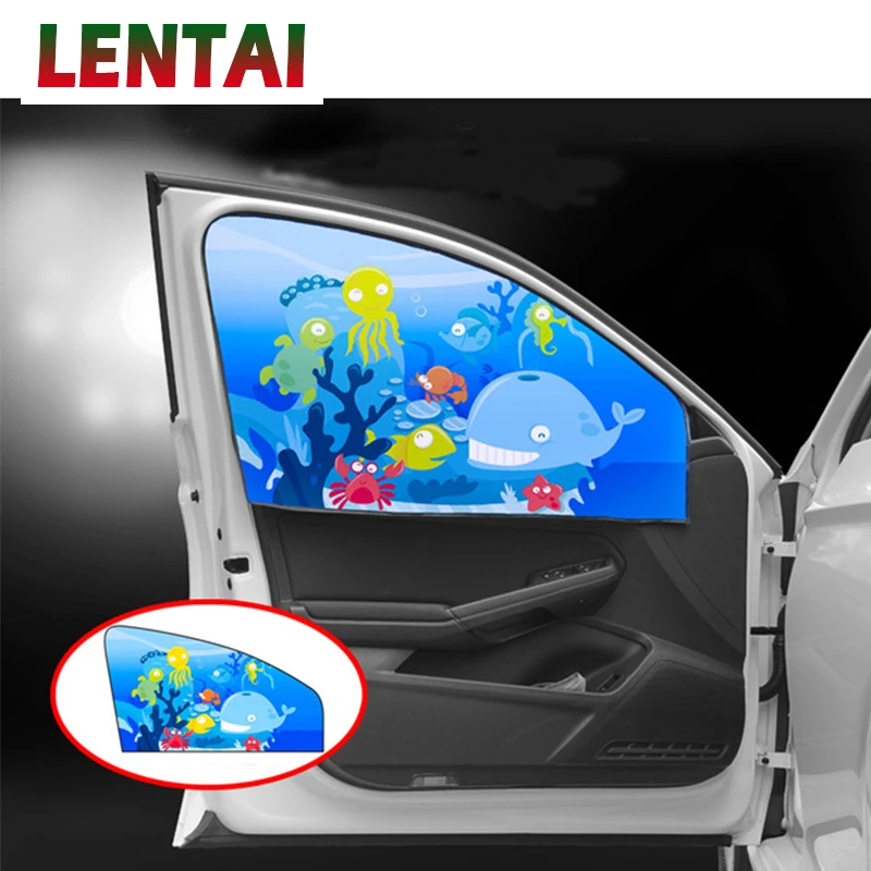 Фото LENTAI 1 шт. детский тент магнитные наклейки занавеска бокового окна для Hyundai Solaris I30