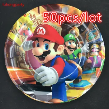 50pcs 7inch Super Mario design Paper Plates for Kids Birthday Party Decoration Supplies
50pcs 7inch Super Mario design Paper Plates for Kids Birthday Party Decoration Supplies