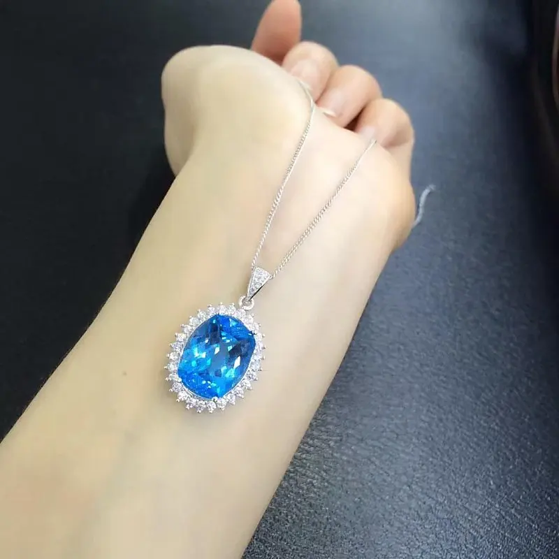 2017 Qi Xuan_Blue Stone Simple Elegant Pendant Necklace_Real Blue Stone Necklace_Quality Guaranteed_Manufacturer Directly Sale
2017 Qi Xuan_Blue Stone Simple Elegant Pendant Necklace_Real Blue Stone Necklace_Quality Guaranteed_Manufacturer Directly Sale