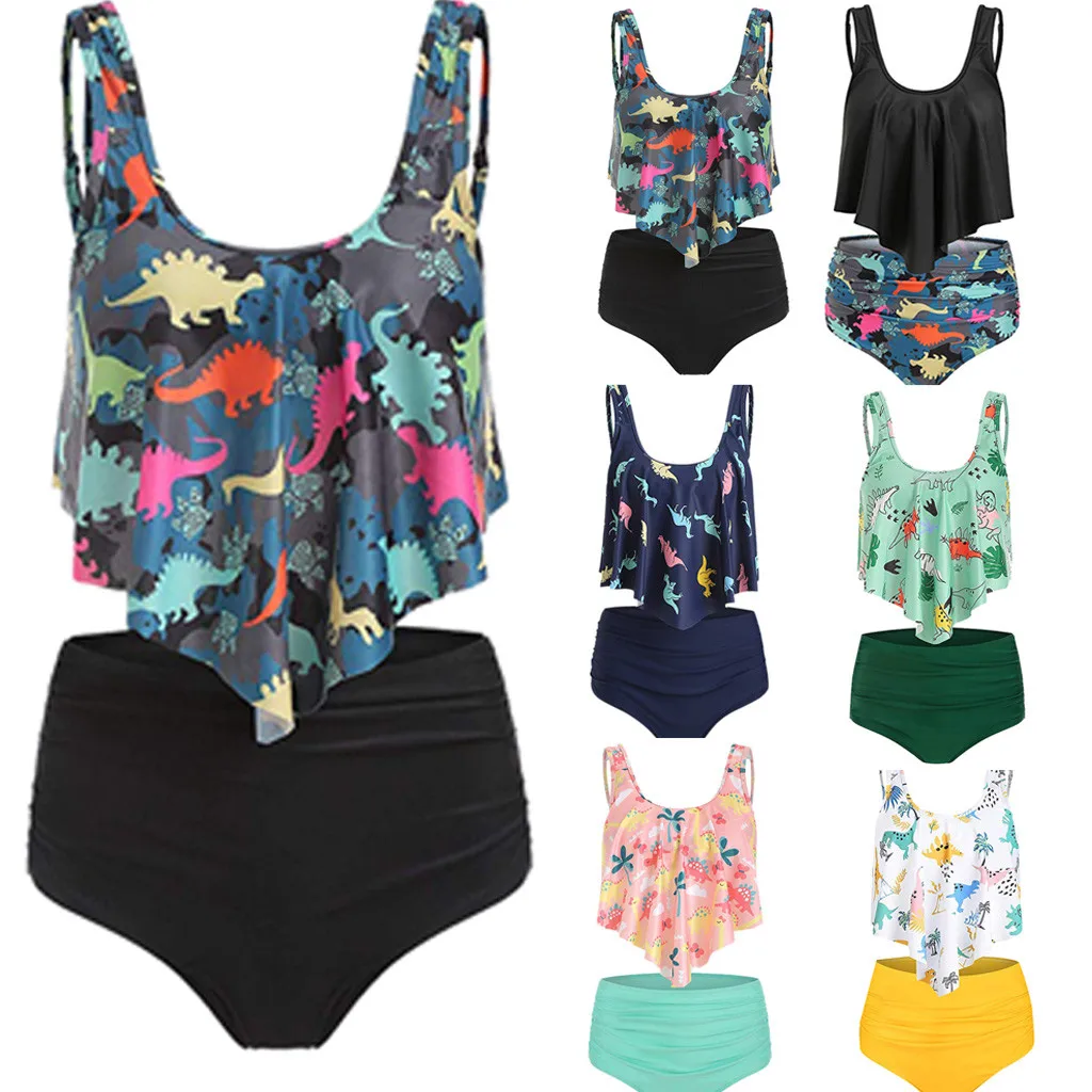 Swimming Suit for Women'S Sexy High Waist Print Sling Lily Side Split Swimsuit Bikini two-piece separate Swimwear Women 2019
Swimming Suit for Women'S Sexy High Waist Print Sling Lily Side Split Swimsuit Bikini two-piece separate Swimwear Women 2019
