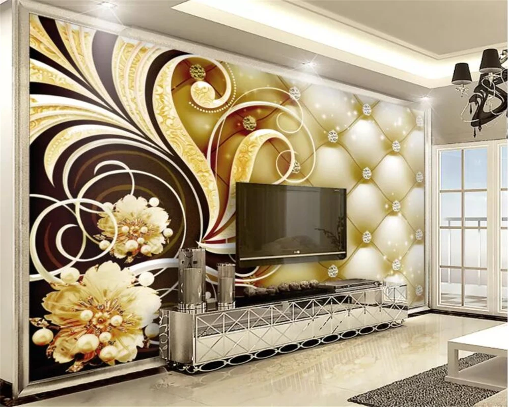 beibehang Custom photo wallpaper diamond soft bag flowers luxury living room sofa bedside table 3d wallpaper papier peint mural
beibehang Custom photo wallpaper diamond soft bag flowers luxury living room sofa bedside table 3d wallpaper papier peint mural
