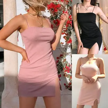 Women's Sleeveless Bandage Bodycon Party Club Short Mini Dress Summer Ladies Spaghetti Strap Sexy Solid Casual Dress
Women's Sleeveless Bandage Bodycon Party Club Short Mini Dress Summer Ladies Spaghetti Strap Sexy Solid Casual Dress