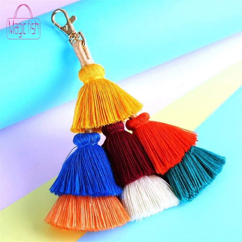 Magic Fish 2019 Arrival DIY Women Bohemian Bag Tassel Accessories Lady National Style Bag Ornament Folk-custom Pompom Pendant
Magic Fish 2019 Arrival DIY Women Bohemian Bag Tassel Accessories Lady National Style Bag Ornament Folk-custom Pompom Pendant