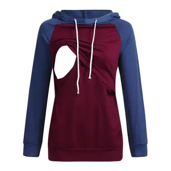 New Women's T-Shirt Fashion Care Long Sleeve Patchwork Tops Breastfeeding Hoodie Sweatshirt T-Shirt 
New Women's T-Shirt Fashion Care Long Sleeve Patchwork Tops Breastfeeding Hoodie Sweatshirt T-Shirt