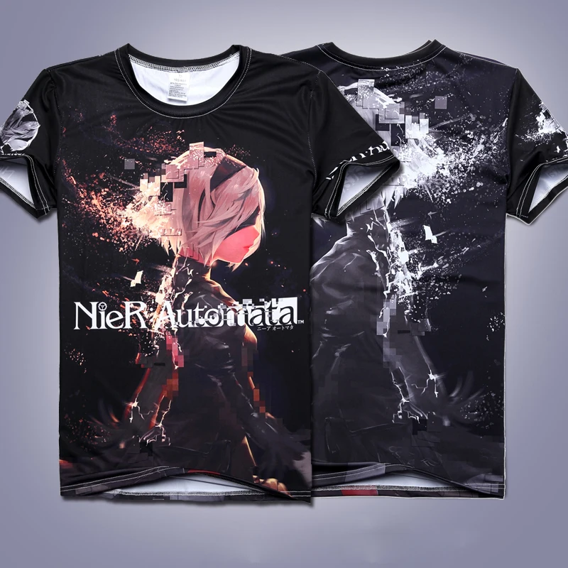 2018 Anime Game Cosplay Clothing Full Color T-shirt 2B 9S NieR:Automata Man Women Summer Short Sleeve Tees Top High Quality
2018 Anime Game Cosplay Clothing Full Color T-shirt 2B 9S NieR:Automata Man Women Summer Short Sleeve Tees Top High Quality