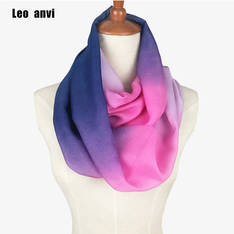 Женский шифоновый шарф кольцо с леопардовым принтом|scarf for women|scarves women brandloop scarf |