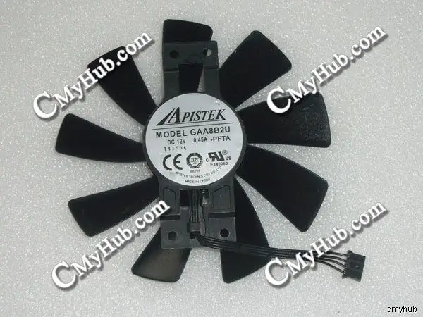 For Sapphire R9 380 2G D5 R9 380 4G D5 OC GAA8B2U PFTA 100mm 100*100*15mm Video Display GPU Graphics Card Cooling Fan
For Sapphire R9 380 2G D5 R9 380 4G D5 OC GAA8B2U PFTA 100mm 100*100*15mm Video Display GPU Graphics Card Cooling Fan