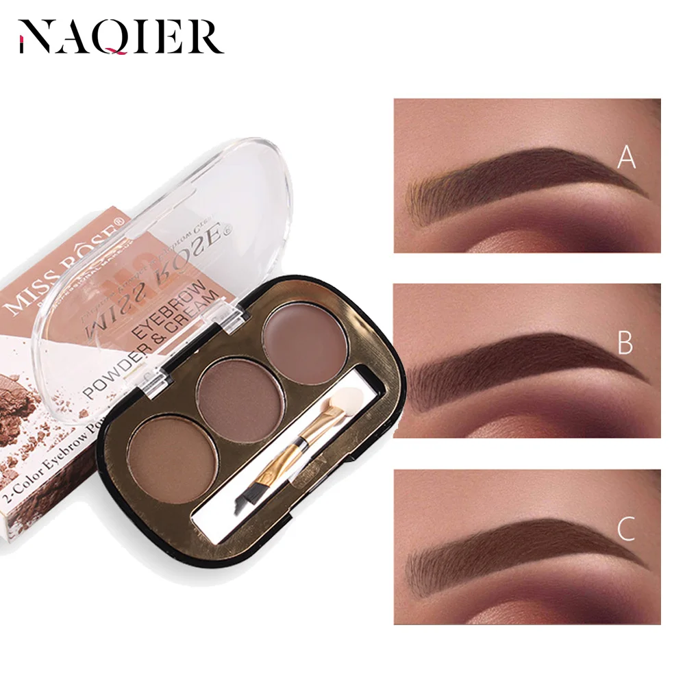 NAQIER 3 Colors Eyebrow Powder Palette Waterproof and Smudge Proof With Eyebrow Brushes
NAQIER 3 Colors Eyebrow Powder Palette Waterproof and Smudge Proof With Eyebrow Brushes