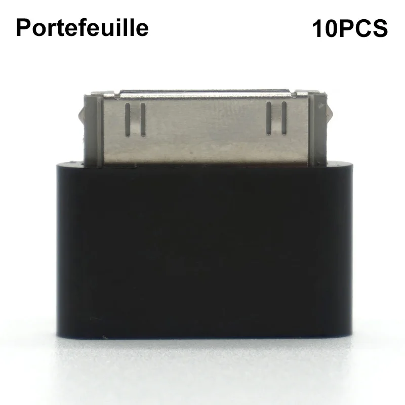 Portefeuille 10PCS Micro USB Female to 30 pin Male Charger Cable Adapter for Apple iPhone 4S 4 S 3GS iPad iPhone4 iPhone4S 30pin
Portefeuille 10PCS Micro USB Female to 30 pin Male Charger Cable Adapter for Apple iPhone 4S 4 S 3GS iPad iPhone4 iPhone4S 30pin