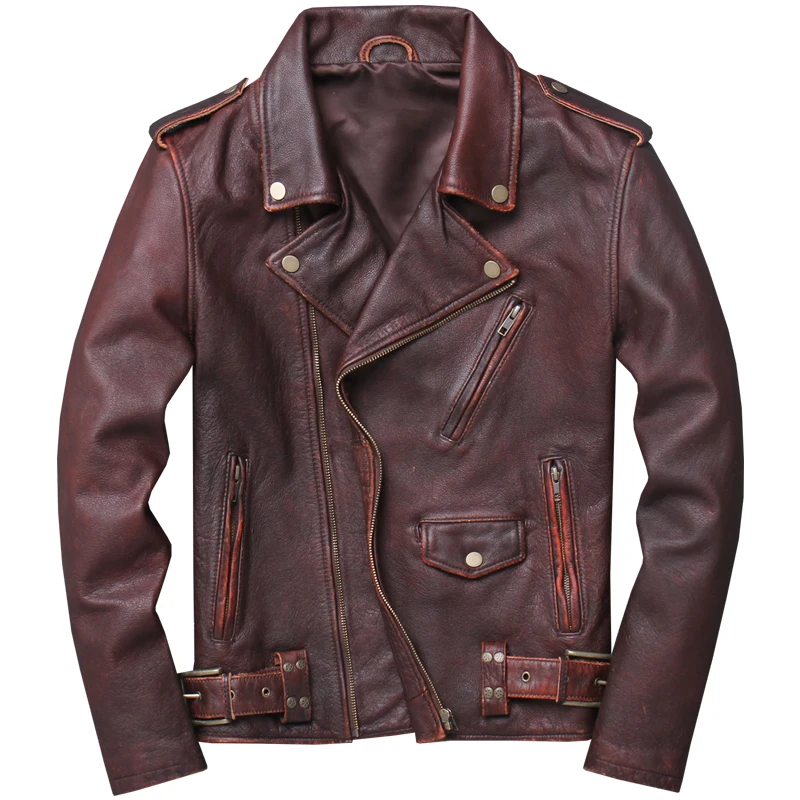 2019 Vintage Brown Men American Motorcycle Leather Jacket Plus Size XXXXXL Genuine Cowhide Spring Biker's Coat FREE SHIPPING
2019 Vintage Brown Men American Motorcycle Leather Jacket Plus Size XXXXXL Genuine Cowhide Spring Biker's Coat FREE SHIPPING