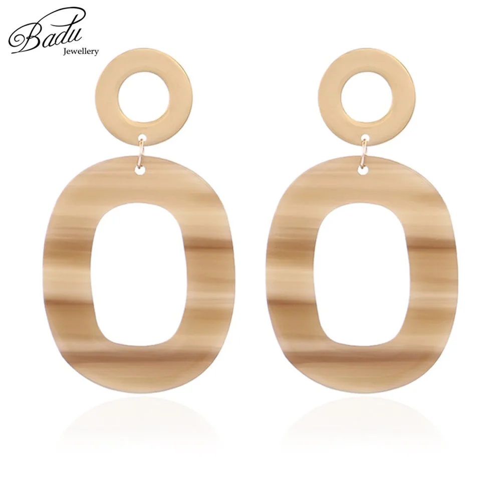 Badu Wooden Pattern Acrylic Earrings Large Geometry Drops Big Dangle Earrings Hollowing Acetic Acid Vintage Fashion Jewelry
Badu Wooden Pattern Acrylic Earrings Large Geometry Drops Big Dangle Earrings Hollowing Acetic Acid Vintage Fashion Jewelry