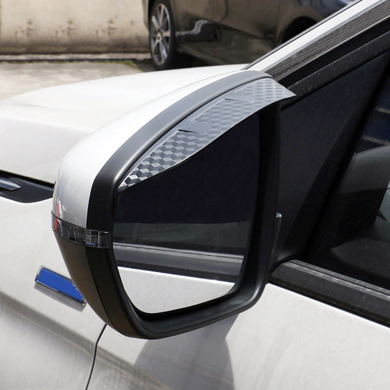 ABS Боковая дверь зеркало заднего вида защита от дождя рамка накладка 2 шт для Peugeot