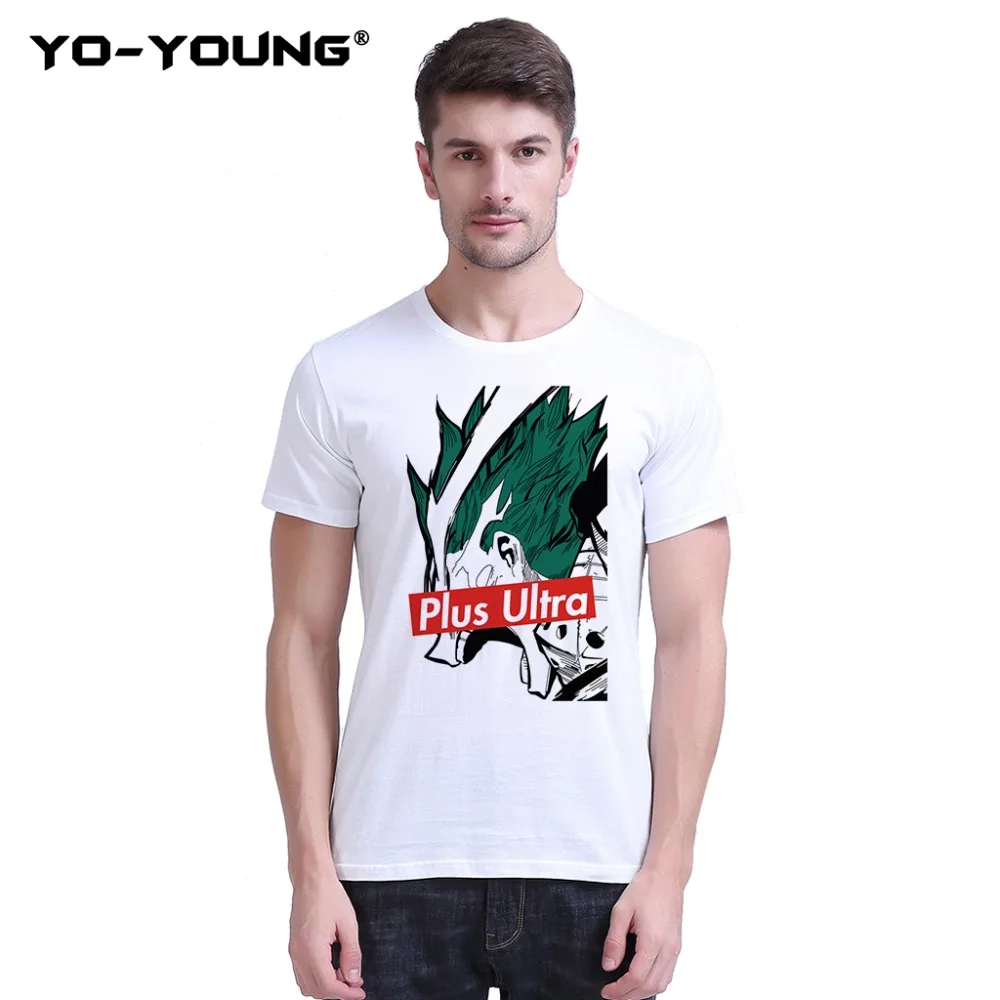 Yo-Young Men T-Shirts Anime Boku No Hero Academia Plus Ultra BOOM Print 100% 180gsm Combed Cotton Top Tees Homme Customized
Yo-Young Men T-Shirts Anime Boku No Hero Academia Plus Ultra BOOM Print 100% 180gsm Combed Cotton Top Tees Homme Customized