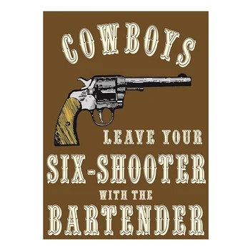 ZJY Vintage Home Decor Cowboys Six-shooter Vintage Metal Tin Signs Tavern Shabby Chic Home Shop Retro Art Poster Plaque Decor
ZJY Vintage Home Decor Cowboys Six-shooter Vintage Metal Tin Signs Tavern Shabby Chic Home Shop Retro Art Poster Plaque Decor