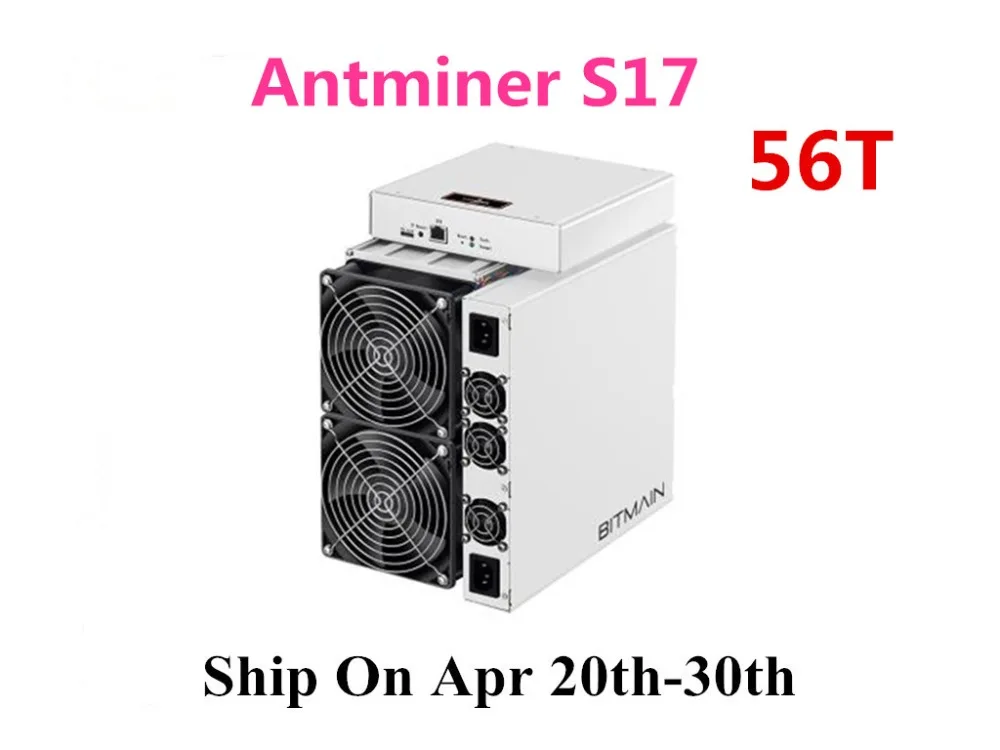 BITAMAIN Newest Asic BTC BCH Miner AntMiner S17 56T With PSU Better Than S9 S11 T15 S15 Z11 Z9 WhatsMiner M3 M10
BITAMAIN Newest Asic BTC BCH Miner AntMiner S17 56T With PSU Better Than S9 S11 T15 S15 Z11 Z9 WhatsMiner M3 M10