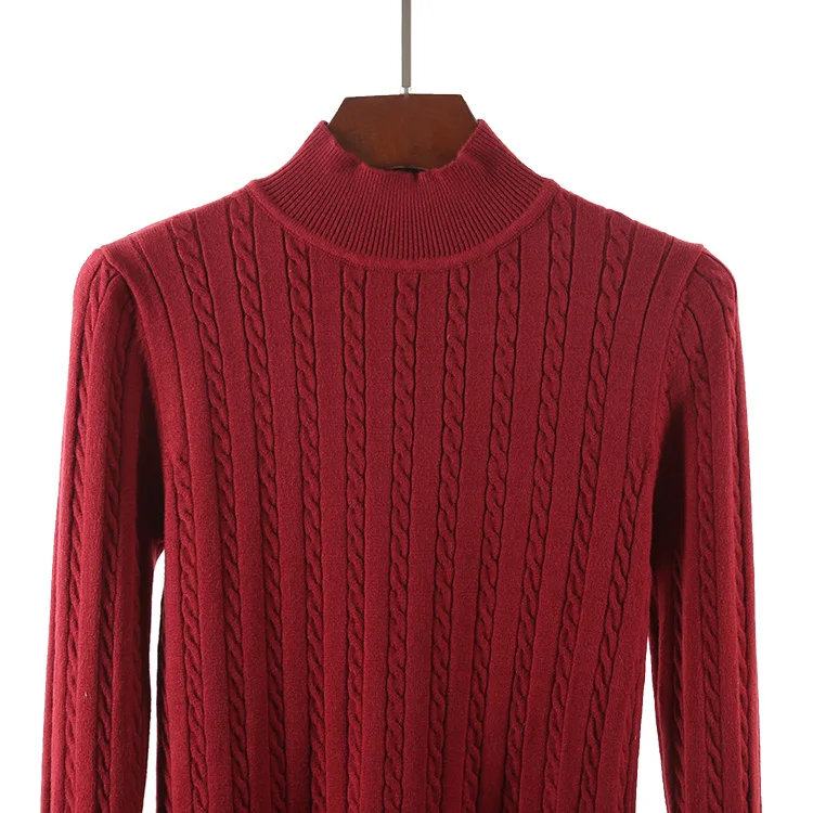 High Quality Thick Cashmere Sweater Women Winter Pullover Vintage Knitted Sweater Top for Women Autumn Female Turtleneck Sweater
High Quality Thick Cashmere Sweater Women Winter Pullover Vintage Knitted Sweater Top for Women Autumn Female Turtleneck Sweater