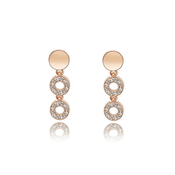 Fashion Austrian Crystal Earrings Gold Color Plated New Girls Women Jewelry 1274
Fashion Austrian Crystal Earrings Gold Color Plated New Girls Women Jewelry 1274