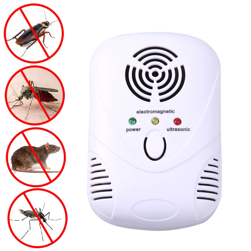 US/EU Plug Mouse traps Electronic Ultrasonic Anti Pest Mosquito Cockroach Mouse Killer Trap Repeller