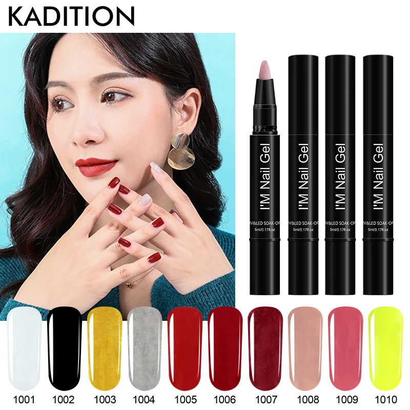 KADITION Colorful Pen Gel Nail Polish Soak Off LED UV Lamp Gellak White Nail Art Gel for Paint Glitter Long Lasting Nail Varnish
KADITION Colorful Pen Gel Nail Polish Soak Off LED UV Lamp Gellak White Nail Art Gel for Paint Glitter Long Lasting Nail Varnish