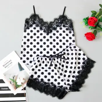 2pcs Women Sexy Lingerie Nightwear Sleepwear Set Underwear Sleeveless Dot Tops + Mini Shorts Outfit Sleepsuit Sexy Pajama Sets
2pcs Women Sexy Lingerie Nightwear Sleepwear Set Underwear Sleeveless Dot Tops + Mini Shorts Outfit Sleepsuit Sexy Pajama Sets