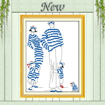 A navy family happy baby cartoon home Decor counted printed on canvas DMC 11CT 14CT kits Cross Stitch embroidery needlework Sets
A navy family happy baby cartoon home Decor counted printed on canvas DMC 11CT 14CT kits Cross Stitch embroidery needlework Sets