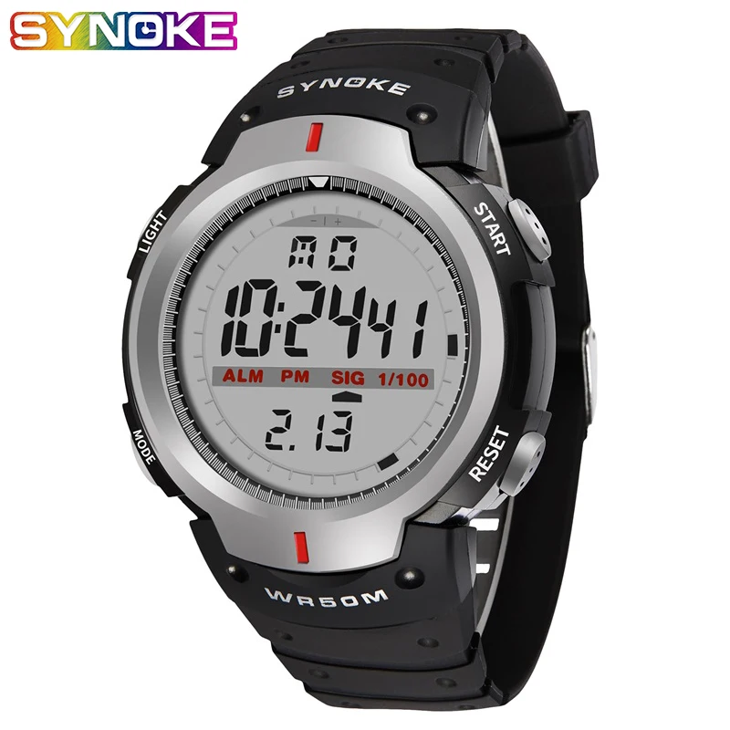 SYNOKE Kol Saati Watches Men 30M Waterproof Electronic LED Digital Outdoor Mens Sports Wrist Watches Stopwatch Relojes Hombre
SYNOKE Kol Saati Watches Men 30M Waterproof Electronic LED Digital Outdoor Mens Sports Wrist Watches Stopwatch Relojes Hombre