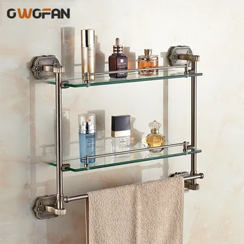 Bathroom Shelves Wall Mounted Bathroom Accessories 2-tier Cosmetic Storage Shelf Bathroom Accessories Tempered Glass Shelf 3316
Bathroom Shelves Wall Mounted Bathroom Accessories 2-tier Cosmetic Storage Shelf Bathroom Accessories Tempered Glass Shelf 3316