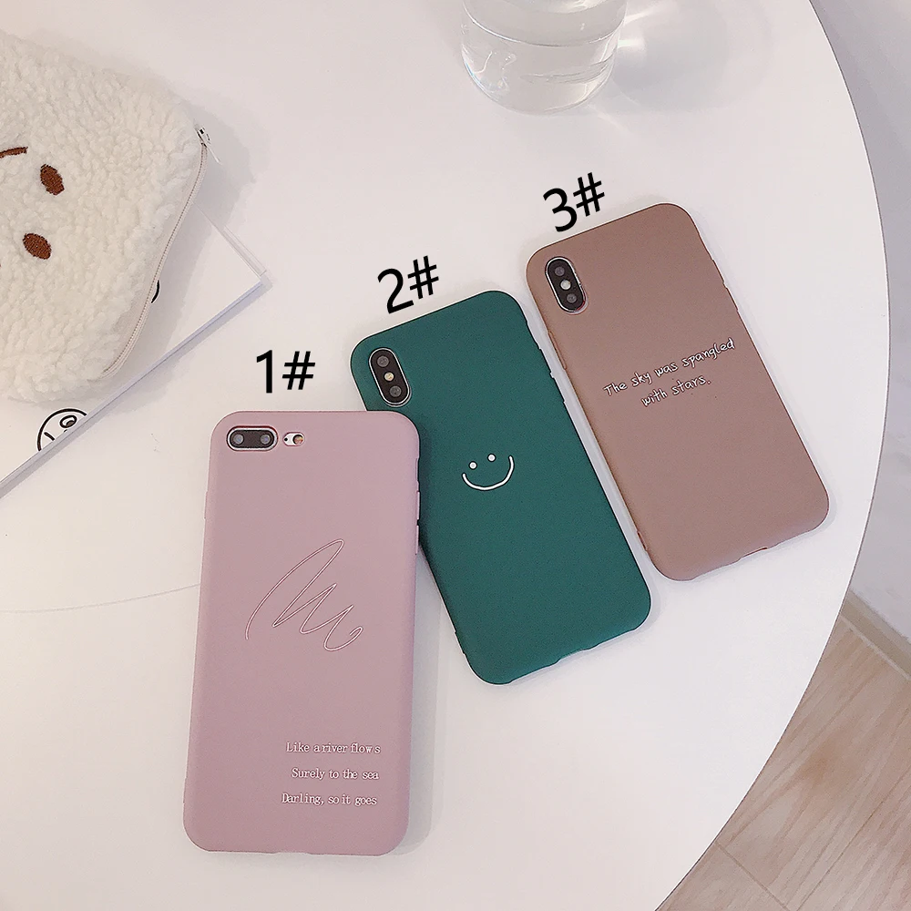 LISM Casing For iPhone 6 6S 7 8 Plus X XR XS Max Lovely Cute Simple Smile Soft TPU Phone Case Cover Anti-knock Protector
LISM Casing For iPhone 6 6S 7 8 Plus X XR XS Max Lovely Cute Simple Smile Soft TPU Phone Case Cover Anti-knock Protector