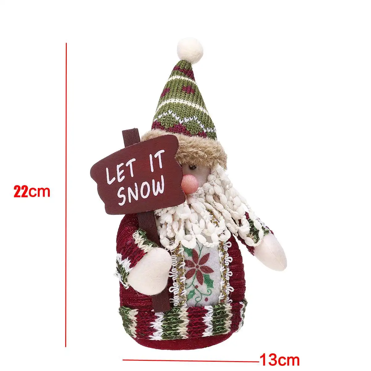 santa claus snowman elk christmas ornaments room table home