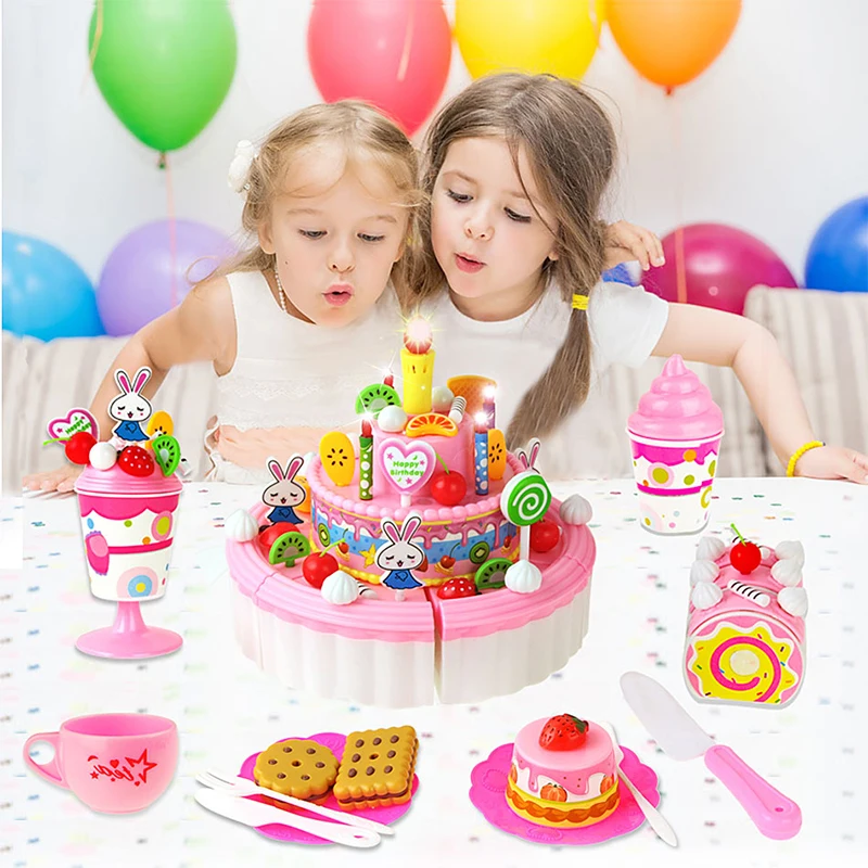 44-103Pcs DIY Pretend Play Fruit Cutting Birthday Cake Kitchen Food Toy Set Pink Blue Educational Toys for Kids Xmas Gift
44-103Pcs DIY Pretend Play Fruit Cutting Birthday Cake Kitchen Food Toy Set Pink Blue Educational Toys for Kids Xmas Gift
