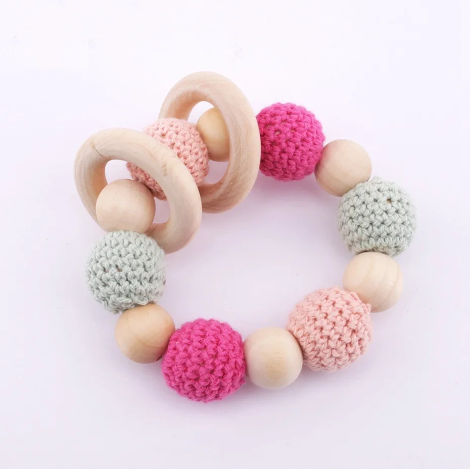 Baby Nursing Bracelet Baby Fashion Jewelry Teether Chew Crochet Beads DIY Fashion Bracelet Organic Rattle Crib Toy Wooden Toys
Baby Nursing Bracelet Baby Fashion Jewelry Teether Chew Crochet Beads DIY Fashion Bracelet Organic Rattle Crib Toy Wooden Toys