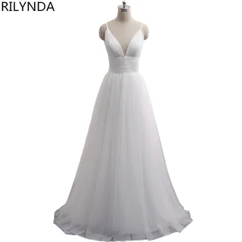 Spaghetti Strap Beach wedding dress 2018 Vestido Noiva Praia Simple White Tulle Casamento Sashes Bridal Gown Custom Made
Spaghetti Strap Beach wedding dress 2018 Vestido Noiva Praia Simple White Tulle Casamento Sashes Bridal Gown Custom Made