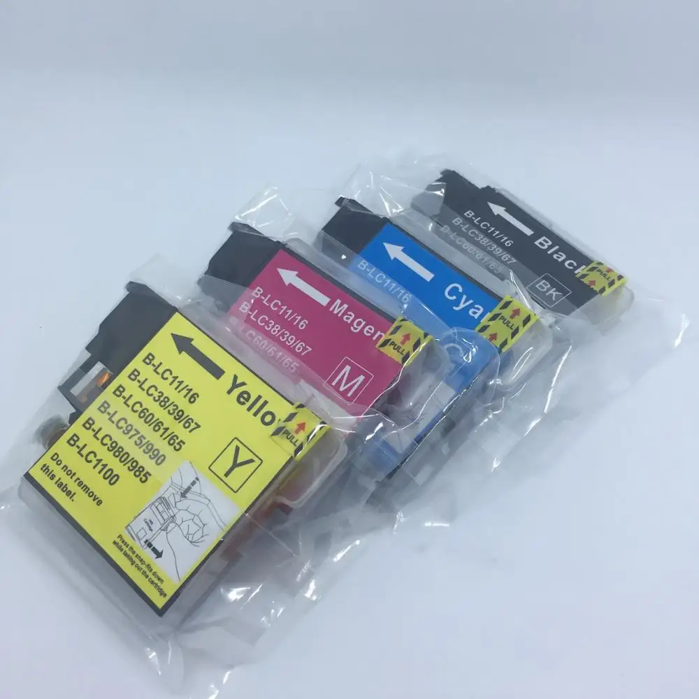 1set Compatible LC11 LC16 LC38 LC39 LC60 LC61 LC65 LC67 LC975 LC985 LC980 LC990 LC1100 ink cartridge for Brother
1set Compatible LC11 LC16 LC38 LC39 LC60 LC61 LC65 LC67 LC975 LC985 LC980 LC990 LC1100 ink cartridge for Brother