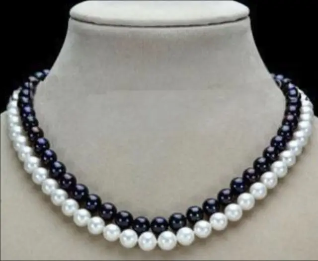 Hot selling free shipping********doublue strands 9-10mm south seas black white multicolor pearl necklace 18-19''
Hot selling free shipping********doublue strands 9-10mm south seas black white multicolor pearl necklace 18-19''