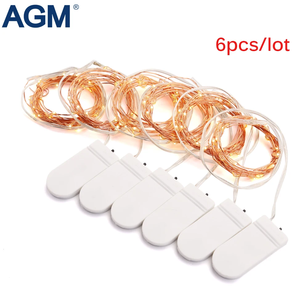 AGM LED String Light 6pcs/lot 20Leds Copper Wire Fairy Battery Powered Holiday Christmas Decorative Party Lights For Home Indoor
AGM LED String Light 6pcs/lot 20Leds Copper Wire Fairy Battery Powered Holiday Christmas Decorative Party Lights For Home Indoor