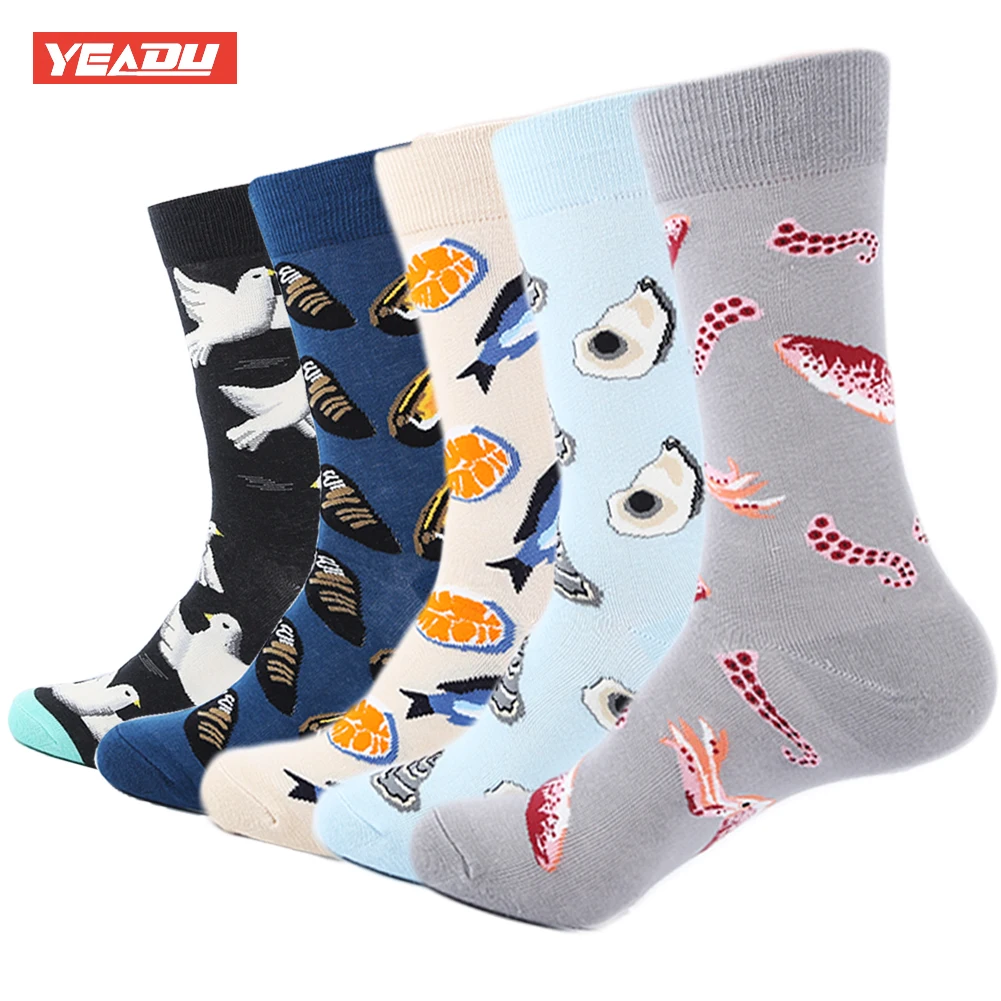 YEADU Colorful Men's Combe Cotton Crew Socks Funny Animal Pattern Big Size Sock for Male 5 Pairs/Lot
YEADU Colorful Men's Combe Cotton Crew Socks Funny Animal Pattern Big Size Sock for Male 5 Pairs/Lot