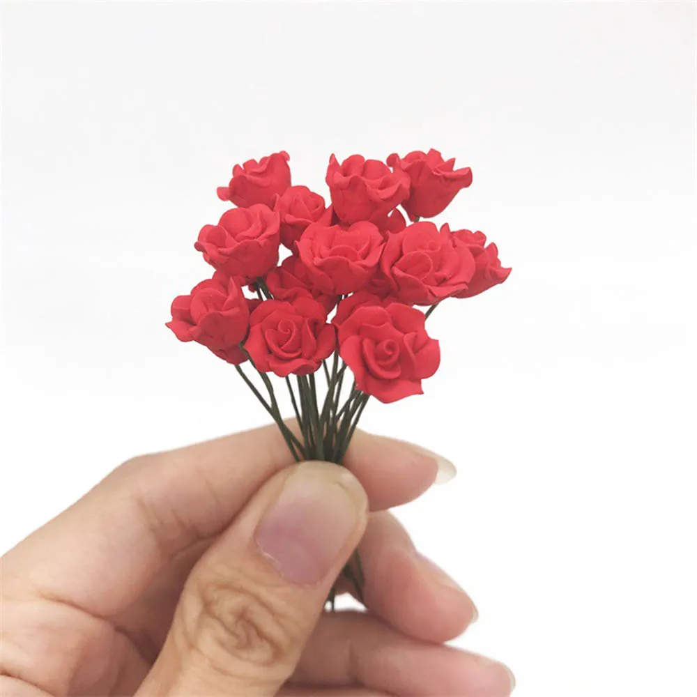 1/12 Dollhouse Miniature Accessories Mini Resin Red Rose Simulation Flower Arrangement Model Toys for Doll House Decoration
1/12 Dollhouse Miniature Accessories Mini Resin Red Rose Simulation Flower Arrangement Model Toys for Doll House Decoration