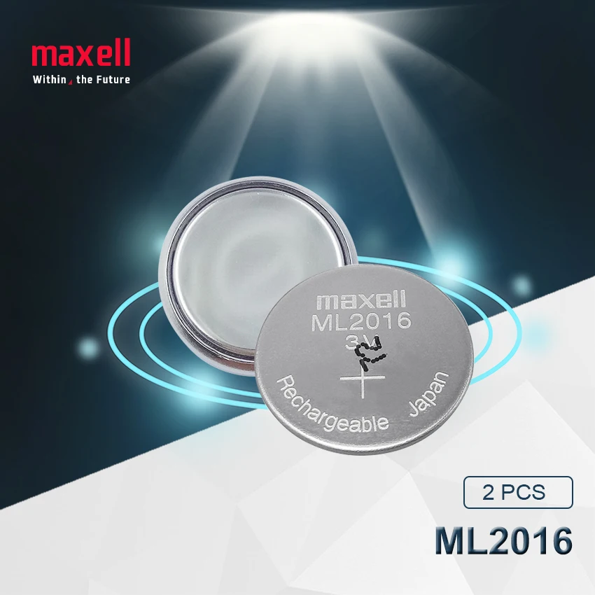 2pc Maxell Original ML2016 ML 2016 3v Li-Ion Lithium Ion Rechargeable Coin Cell Button CMOS RTC Battery Batteries
2pc Maxell Original ML2016 ML 2016 3v Li-Ion Lithium Ion Rechargeable Coin Cell Button CMOS RTC Battery Batteries