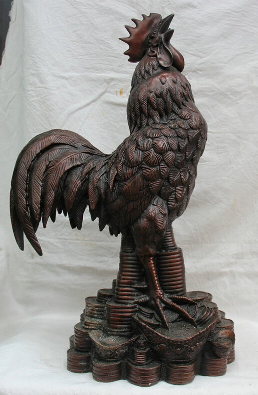 150401 S1219 20 " Chinese Bronze Folk money wealth Yuan Bao Zodiac Year Rooster Cock Statue discount 30% (C0324)
150401 S1219 20 " Chinese Bronze Folk money wealth Yuan Bao Zodiac Year Rooster Cock Statue discount 30% (C0324)