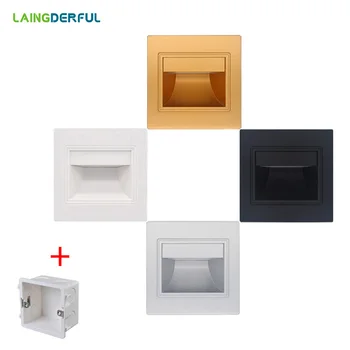 Wall Lamp 5730SMD LED Stair Lights 1.5W led floor lighting night light For Channel/Stairway Footlights with 86 mounting box
Wall Lamp 5730SMD LED Stair Lights 1.5W led floor lighting night light For Channel/Stairway Footlights with 86 mounting box