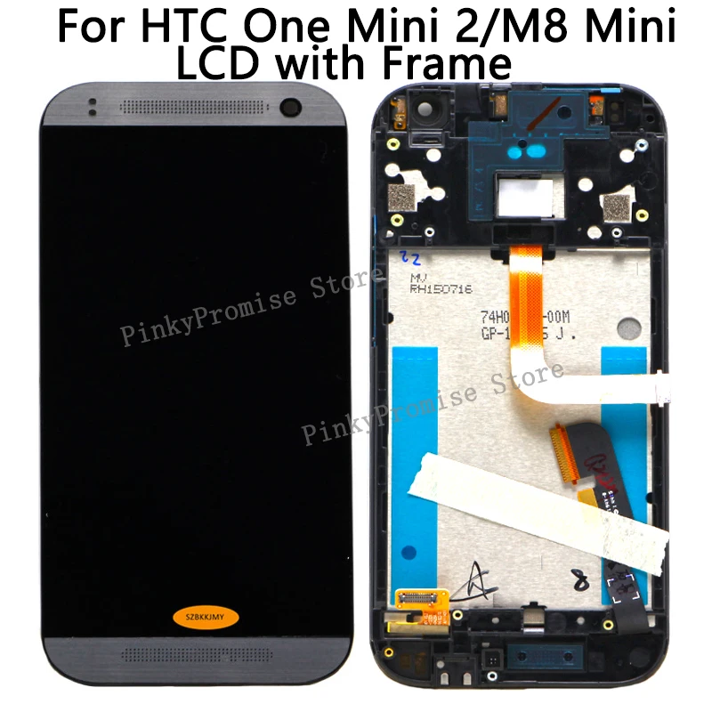 LCD For HTC One Mini 2 Display Touch Screen Digitizer with Frame for HTC One Mini 2 LCD M8 Mini Display Replacement
LCD For HTC One Mini 2 Display Touch Screen Digitizer with Frame for HTC One Mini 2 LCD M8 Mini Display Replacement