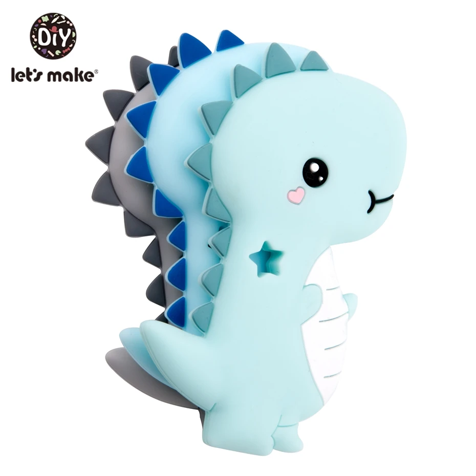 Let'S Make 5Pcs Dinosaur Silicone Teether Diy Pendant For Infant Pacifier Clips Food Grade Chritsmas Gift Baby Teether Toys
Let'S Make 5Pcs Dinosaur Silicone Teether Diy Pendant For Infant Pacifier Clips Food Grade Chritsmas Gift Baby Teether Toys
