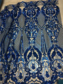 Blue color super quality french net lace fabric H-1916 with sequins french embroidered lace for fashion dress
Blue color super quality french net lace fabric H-1916 with sequins french embroidered lace for fashion dress