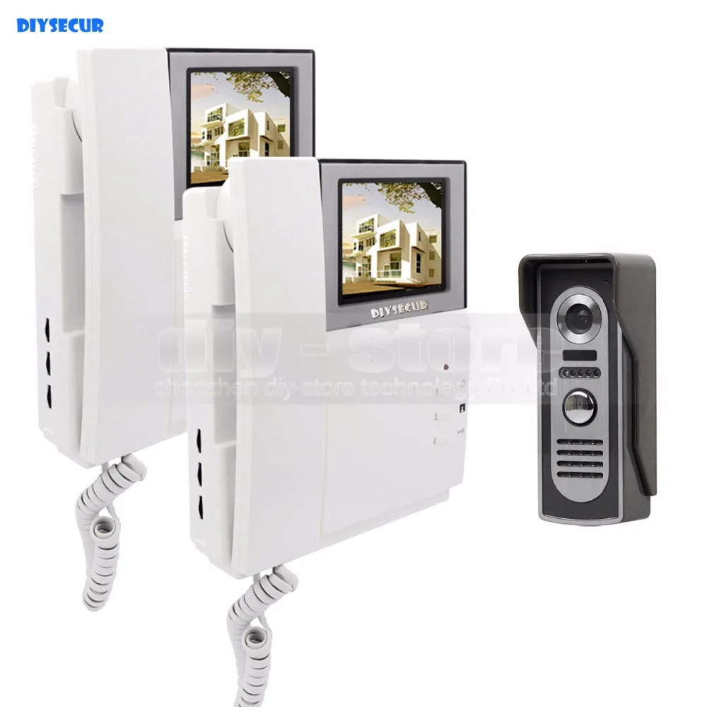 DIYSECUR Video Door Phone Video Intercom Doorbell 4.3inch HD Indoor Monitor + 600 TVLine IR Night Vision Outdoor Camera 1 V 2
DIYSECUR Video Door Phone Video Intercom Doorbell 4.3inch HD Indoor Monitor + 600 TVLine IR Night Vision Outdoor Camera 1 V 2